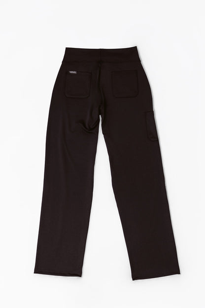 Vervee Scrubs Essential Straight Leg Pants for Women in Black