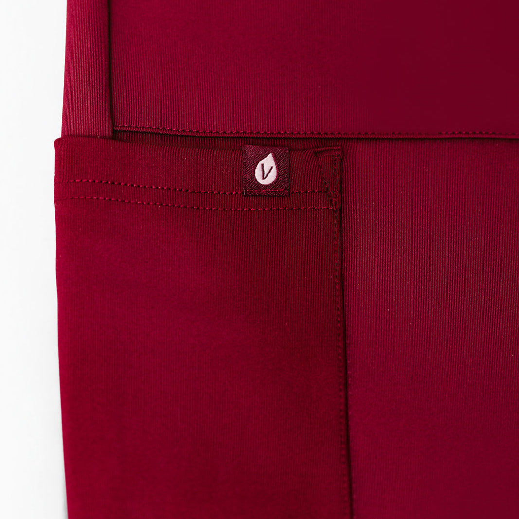 Vervee Scrubs Essential Scrub Pants Joggers Maroon, stretchable, luxury, women, pregnancy, maternity, postpartum
