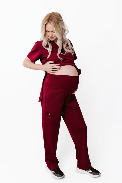 ESSENTIAL Straight Leg Pants with Belly Band
